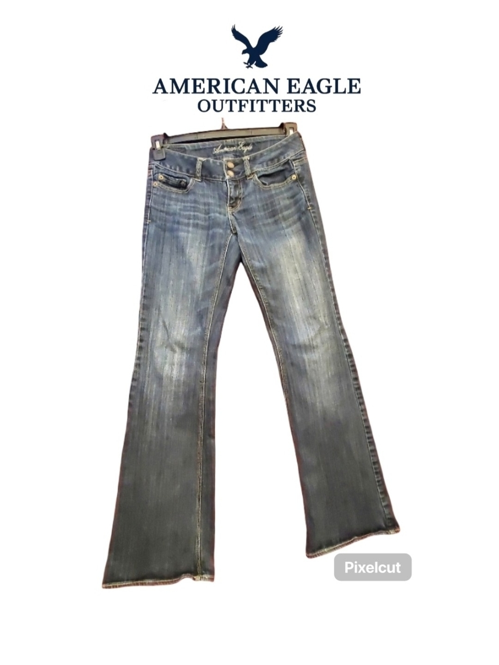 American Eagle Vintage Y2K Low-Rise Bootcut Stretch Artist Med. Wash / Size: 0